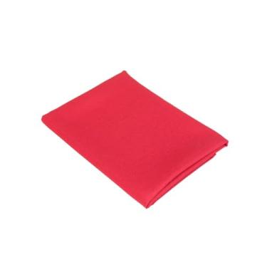 Imagem de Toalha de Mesa Oxford Maquinetado, Vermelho, 1,45x1,45m, 4 Lugares, Tecido Resistente, Acabamento Refinado, Decoração Natalina