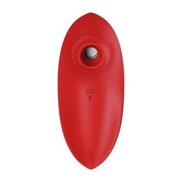 Imagem de Sugador de Clitóris com 12 Modos de Pulsação Bean Denso Vermelho - Sex