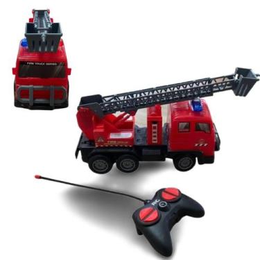 Imagem de Caminhão Bombeiro de Brinquedo com Controle Remoto - DDG