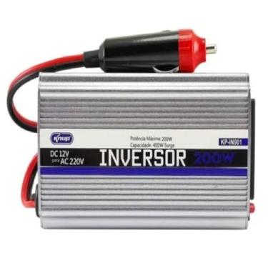 Imagem de Inversor Tensão 200w 12v Para 220v Veicular Transformador Conversor Com Tomada Padrão e Usb