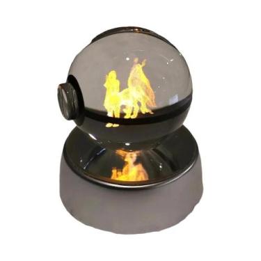 Imagem de Lâmpada De Cristal 3D Pikachu Gengar Mew Mewtwo Base De Figuras Presen