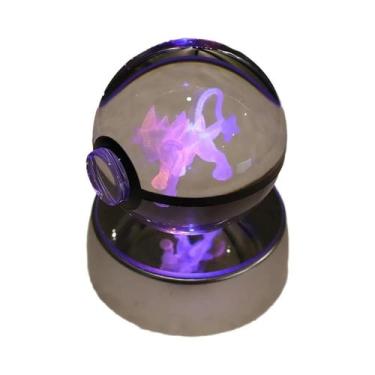 Imagem de Lâmpada De Cristal 3D Pikachu Gengar Mew Mewtwo Base De Figuras Presen