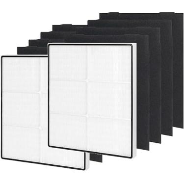 Imagem de Lahoreeky Filtro de substituição 510 e 450, compatível com purificadores de ar Whirlpool Whispure 8171434K 1183054K 1183054 AP300 AP350 AP450 AP510, 2 filtros HEPA 1183054k + 8 pré-filtros 8171434K