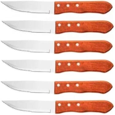 Imagem de Facas de churrasco resistentes para corte de carnes, Jumbo, afiadas, excelente.