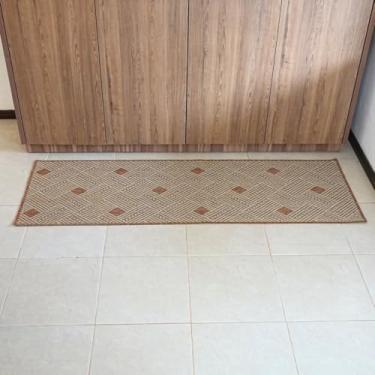 Imagem de Tapete Passadeira Sisal Lancer 600x66cm Antiderrapante Clean PS29 Terracota PS36