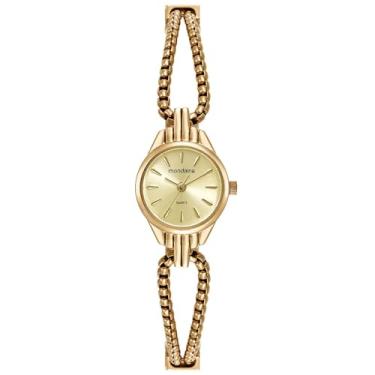 Imagem de Mondaine Relógio Feminino Mondaine Dourado Aço Redondo Champagne
