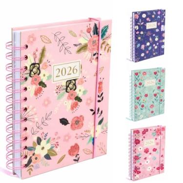 Imagem de Agenda 2026 Planner Semanal Floral Glitter 336 páginas (FLORAL ROSA GLITTER)