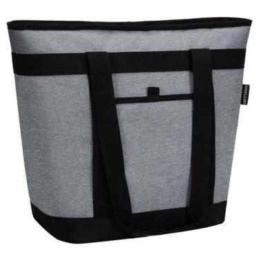 Imagem de Bolsa térmica MOYLLOG com isolamento térmico cinza 51x20x38cm