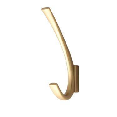 Imagem de Prateleiras suspensas Gancho de parede pendurado gancho quarto dourado preto liga zinco armário chaveiro cabide gancho acessórios do banheiro(Gold)