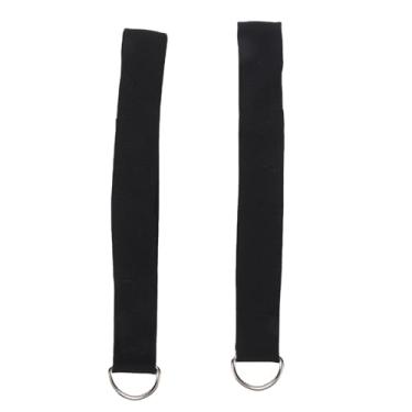 Imagem de SPYMINNPOO 2 Tiras Dobro do Pilates do Laço Dos Pces, Faixas Ajustáveis ​​da Perna Pulso Com Anéis D & Estofamento Macio para o Treinamento de Força