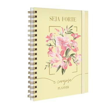 Imagem de Agenda Planner Permanente Opulence Seja Forte e Corajosa Celestial Yellow