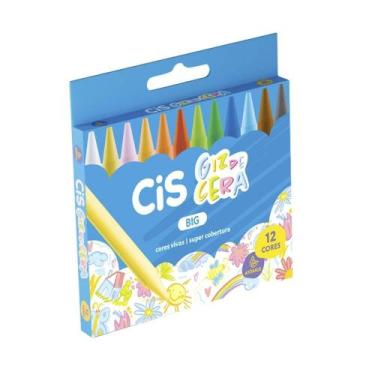 Imagem de Giz de Cera Cis Big - 12 Embalagens com 12 Cores