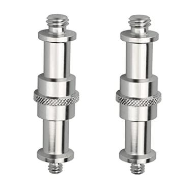 Imagem de AngelReally Standard 1/4 to 3/8 inch Metal Male Convertor Threaded Screw Adapter Spigot Stud for Studio Light Stand, Hotshoe/Coldshoe Adapter,Wireless Flash Receiver, Trigger (2 Pieces)AngelReally156