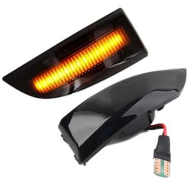Imagem de WEPARTICULAR Indicador de luz de seta LED dinâmico lateral piscante lâmpada de sinalização compatível com Renault Megane MK3/Grand Scenic/Fluence/Laguna III/Latitude 2009-2015