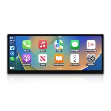 Imagem de NINETOM Receptor automotivo Android CarPlay sem fio com tela sensível ao toque ultra estreita de 12,3 polegadas atualizado 2025 compatível com Audi Q5 (2018–2019), para sistema MIB