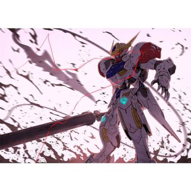 Imagem de Tapeçaria Gundams Wall Room Aesthetic 150x100cm, microtecido