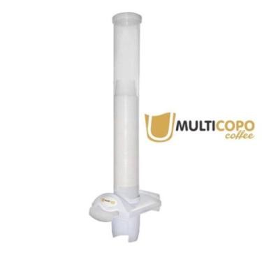 Imagem de Dispenser porta copo poupador de copos de café 50ml branco Coffee Nobr