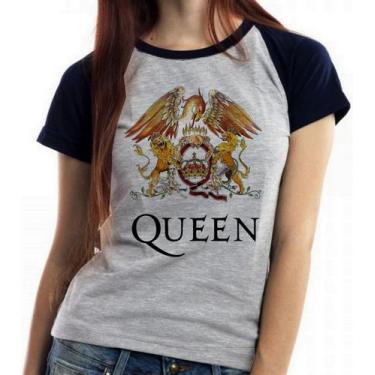 Imagem de Baby look blusa feminina ou Camiseta unissex Queen Color, Baby look GG