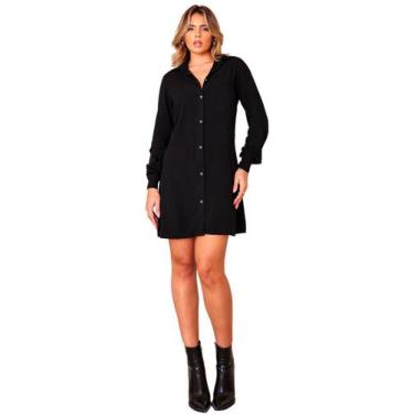 Imagem de Chemise Camisão Max Camisa Manga Longa Vestidos Femininos - GISELE FRE