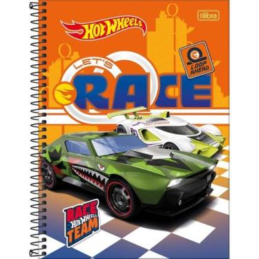 Imagem de Caderno Universitário Hot Wheels 80 Folhas - Tilibra