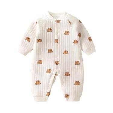 Imagem de Macacões Para Bebês Recém-Nascidos Meninos E Meninas Pijamas Quentes O