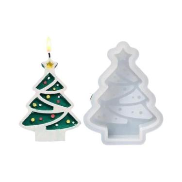 Imagem de Moldes De Silicone Para Velas Em Forma De Floco De Neve De Natal 3D DI