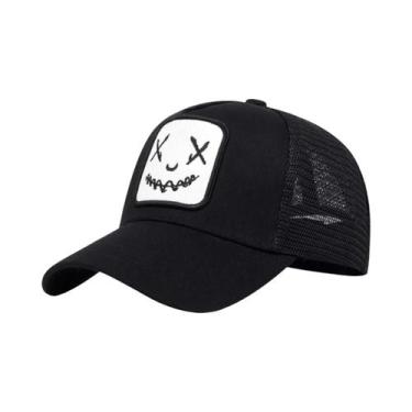 Imagem de Boné De Beisebol Unissex Ajustável Com Bordado, Protetor Solar Casual 