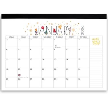 Imagem de Calendário de mesa 2024 2025, calendários de parede, letras estéticas, grande, 43 x 30 cm, novembro de 2024 a dezembro de 2025, planejamento mensal de 14 meses, planejamento de casa, escola,