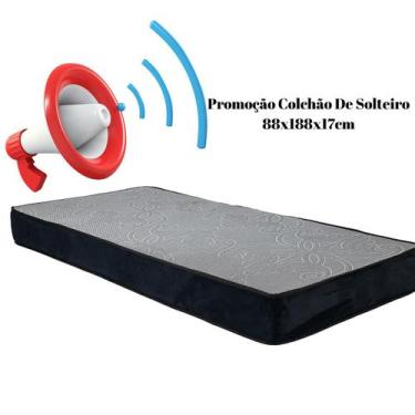 Imagem de Colchão De Solteiro , Cinza Em Espuma D28, Dupla Face ,Pode ser Utiliz