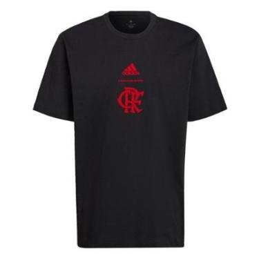 Imagem de Camiseta CR Flamengo 3-Stripes-Preto Adidas-Masculino