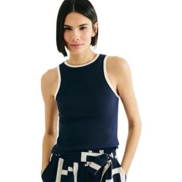 Imagem de Regata Hering Feminina Friso Contrastante-Feminino