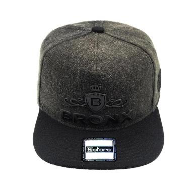 Imagem de Boné Bronx Aba Reta Snapback Chumbo E Preto Est-092 E-stars-Masculino