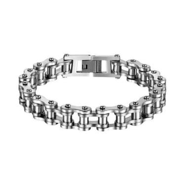 Imagem de Pulseira De Corrente De Motocicleta Estilo Punk Masculina, Joias De Mo