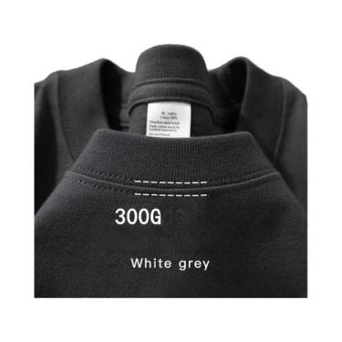 Imagem de Camiseta Masculina Oversized De Algodão Para O Verão 300gms De Alta Re