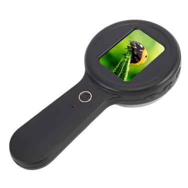 Imagem de Cosiki Microscópio Digital Portátil, Microscópio de Ampliação 200X Com Tela de 2 Polegadas, de Conectividade USB Com 16 Luzes LED, Ideal para Reparo de Circuitos, Soldagem e Plantas (Preto)