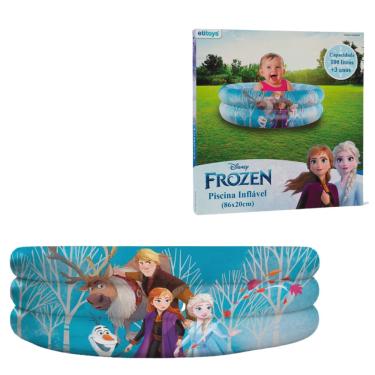 Imagem de Piscina Inflável Frozen Caixa 100 Litros 86x20 cm - Etitoys