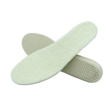 Imagem de THJKUPO Palmilha de EVA reforçada respirável quente para homens e mulheres palmilha de algodão com memória aprimorada (2,5 cm)