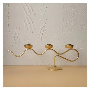 Imagem de Castiçal de cristal, castiçal de cristal, castiçal de cristal, suporte de vela de cristal, decoração de ramo criativo, decoração de hotel, casamento, suporte de vela de três cabeças, suprimentos de