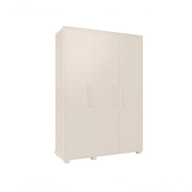 Imagem de Guarda Roupa Belize 3 Portas 1 Gaveta Branco Camas Fênix Cor:branco