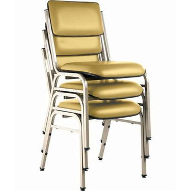 Imagem de Kit com 3 Cadeiras para Auditórios Linha Hotel Smart Amarelo