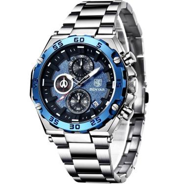 Imagem de Relógio Masculino Analogico Luxo Inox A Prova Dagua