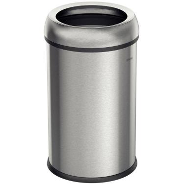 Imagem de Lixeira Tramontina Friuli Em Aço Inox Com Acabamento Escovado 65 L Sem Tampa Tramontina