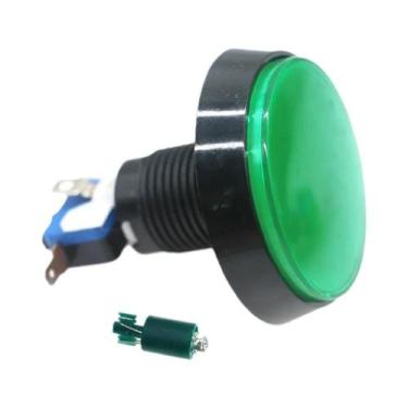 Imagem de Botão Iluminado LED De 60mm 12V Para Máquinas De Fliperama, Lavagem De