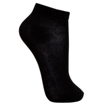 Imagem de Meias Unisex Kit 12 Pares Soquete Cano Curto 36 A 44 PRETO - sport