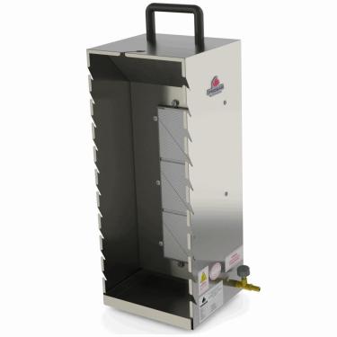 Imagem de Assador A Gás Progás Pr-199 G Em Aço Inox 10 Espetinhos P6398