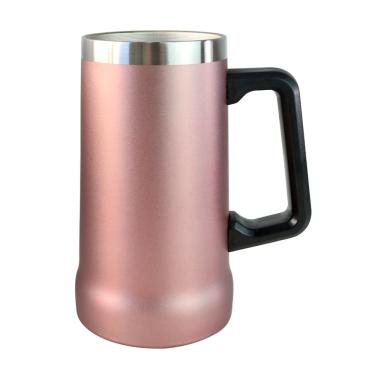 Imagem de Caneca Com Alça Térmica De Inox Sem Tampa 700Ml Quente Frio