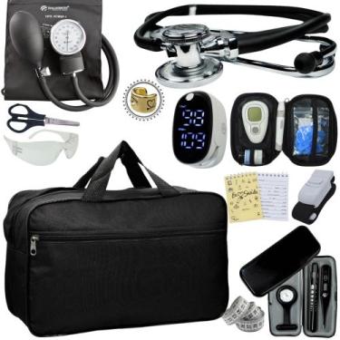 Imagem de Kit Enfermagem Premium Basico - Love Saude, PRETA INCOTERM