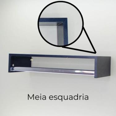 Imagem de Cabideiro de Parede Arara Area De Serviço nicho Preto 80cm - Norte Des