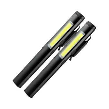 Imagem de Lanterna Mini LED Recarregável 4 Em 1 USB 800mAh Luz UV COB Com Clipe 