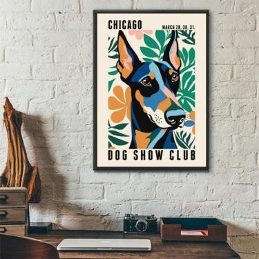 Imagem de Quadro Doberman - Chicago Dog Show Poster 33X24Cm